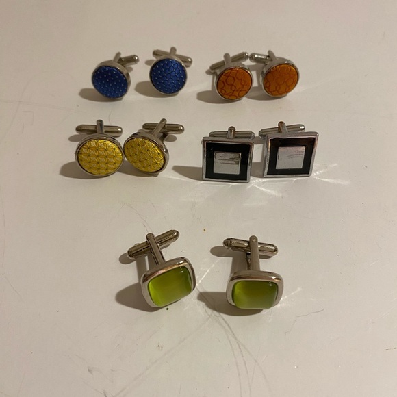 5 Pair Cuff Links (IT) - Picture 2 of 12